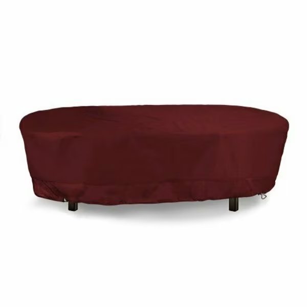 Meridian Oval Table Set Cover, Burgundy, 90 in L x 25.5 in W x 66 in H, Eevelle, Mfr#: MDTBLOVL_90L_66W_25H-BRG